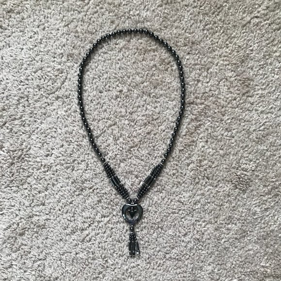 🌻 🌸 Hematite Necklace – Bold Geometic Design – Pristine Condition - Picture 7 of 11